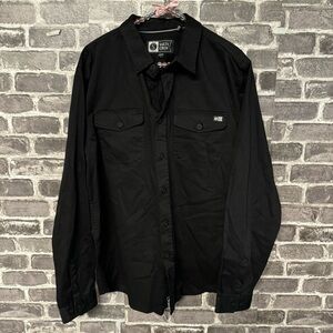 NWT Salty Crew Cutty Long Sleeve Woven Shirt black